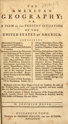 Tapa de The American geography, or, A view of the present situation of the United States of America