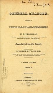 Tapa de Anatomie générale, appliquée à la physiologie et à la médecine
