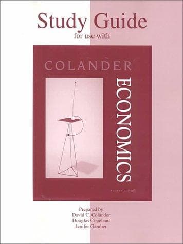 Tapa de Study Guide for use with Economics