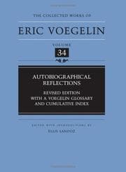 Tapa de Autobiographical Reflections (Collected Works of Eric Voegelin, Volume 34)