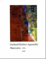 Tapa de Gerhard Richter: Watercolors