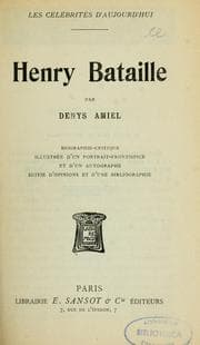 Tapa de Henry Bataille