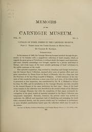 Tapa de Catalog of fossil fishes in the Carnegie museum