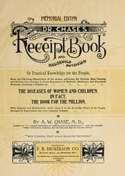 Tapa de Dr. Chase's Third, Last and Complete Receipt Book and Household Physician, or, Practical Knowledge for the People