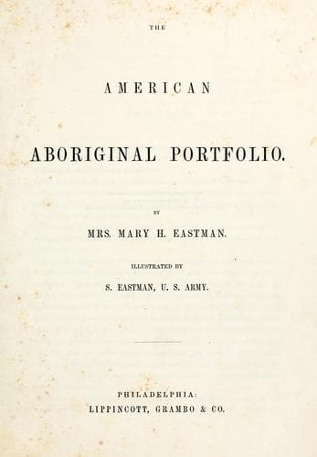 Tapa de The American aboriginal portfolio