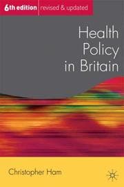 Tapa de Health Policy in Britain