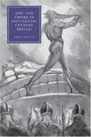 Tapa de Epic and Empire in Nineteenth-Century Britain