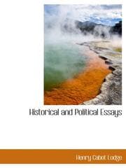 Tapa de Historical and Political Essays
