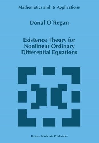 Tapa de Existence Theory for Nonlinear Ordinary Differential Equations