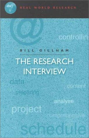 Tapa de The Research Interview (Real World Research)