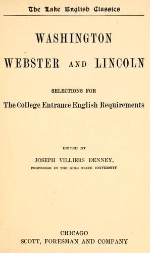 Tapa de Washington, Webster and Lincoln