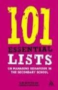 Tapa de 101 essential lists on managing behaviour in the secondary school