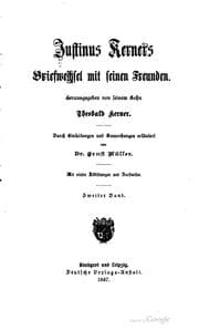Tapa de Justinus Kerners Briefwechsel mit seinen Freunden