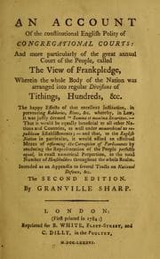 Tapa de An account of the constitutional English polity of congregational courts