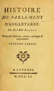 Tapa de Histoire du parlement d'Angleterre