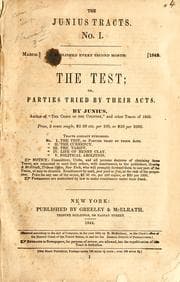 Tapa de The Junius tracts