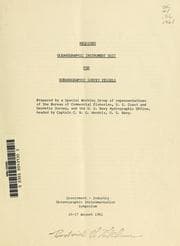Tapa de Required oceanographic instrument suit for oceanographic survey vessels