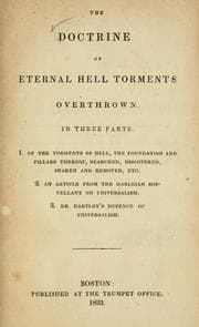Tapa de The Doctrine of eternal hell torments overthrown
