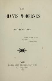 Tapa de Les chants modernes