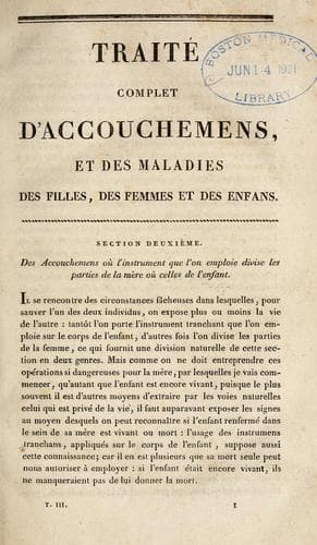 Tapa de Traitcomplet d'accouchemens