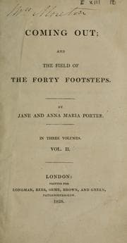 Tapa de Coming out ; and The field of the forty footsteps