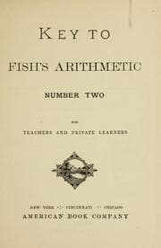 Tapa de Key to Fish's arithmetic number two for teachers and private learners