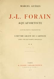 Tapa de J.-L. Forain, aquafortiste