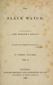 Tapa de The black watch