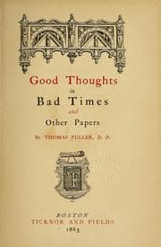 Tapa de Good thoughts in bad times, and other papers