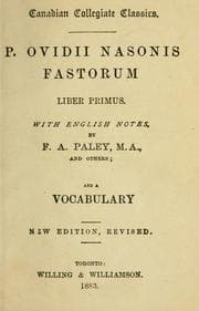 Tapa de P. OvidII Nasonis Fastorum Liber Primus