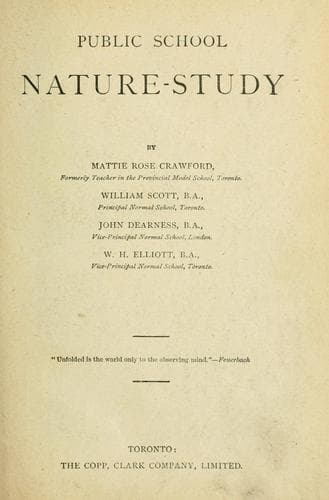 Tapa de Public School Nature-Study