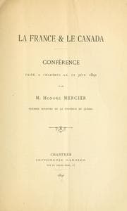 Tapa de La France & le Canada