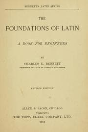 Tapa de The Foundations of Latin, a book for beginners