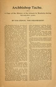 Tapa de A page of the history of the schools in Manitoba during 75 years