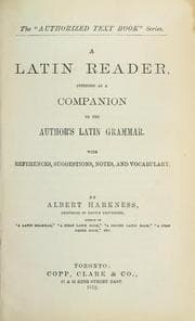 Tapa de A Latin Reader Intended as a Companion to the Author's Latin Grammar