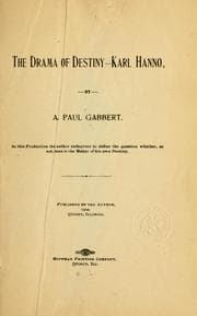 Tapa de The drama of destiny
