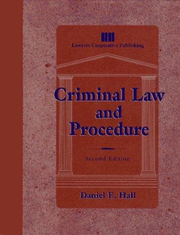 Tapa de Criminal law and procedure