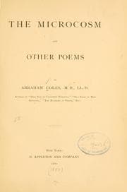 Tapa de The microcosm, and other poems