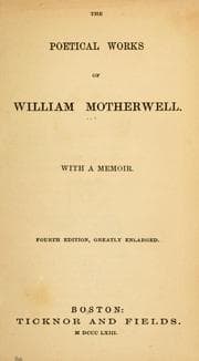 Tapa de The poetical works of William Motherwell