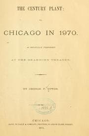 Tapa de The century plant: or, Chicago in 1970