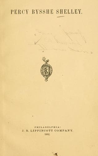 Tapa de Percy Bysshe Shelley
