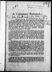 Tapa de A Calumny refuted