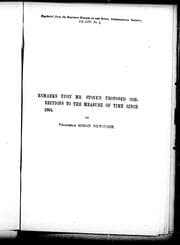 Tapa de Remarks upon Mr. Stone's proposed corrections to the measure of time since 1864