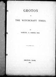 Tapa de Groton in the witchcraft times