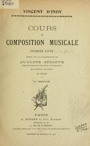 Tapa de Cours de composition musicale