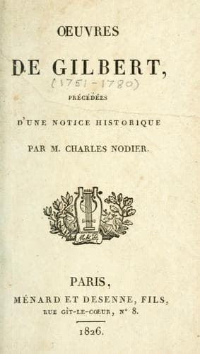 Tapa de Oeuvres de Gilbert