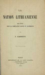 Tapa de La nation lithuanienne