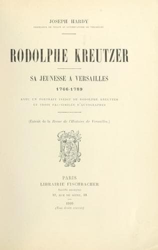 Tapa de Rodolphe Kreutzer