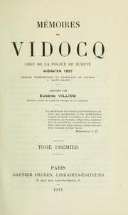 Tapa de Mémoires de Vidocq