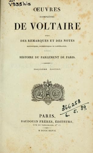 Tapa de Histoire du Parlement de Paris